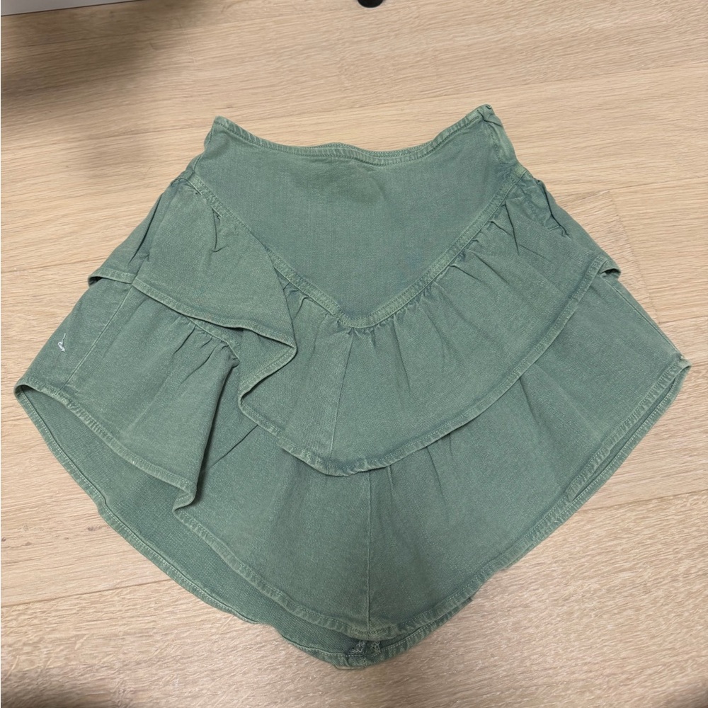 MOTHER Ruffle Mini Skirt - Picture 2 of 6